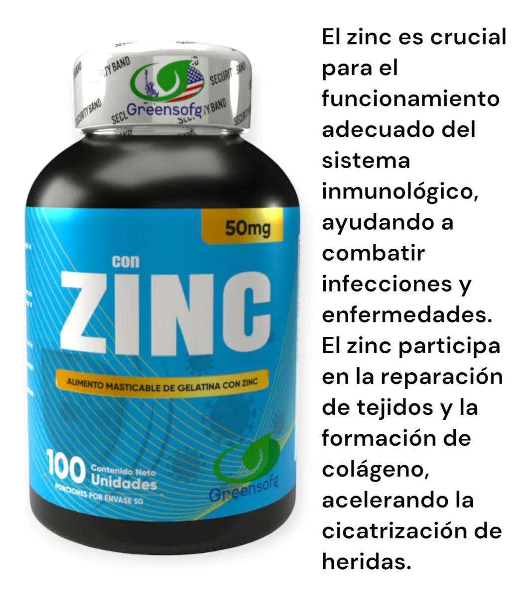 Zinc Suplemento Nutricional | Refuerza tu Salud y Energía en Colombia"