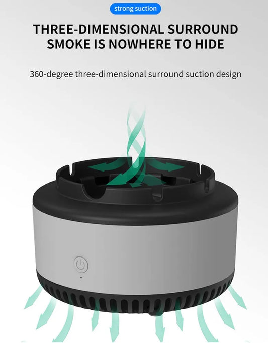 Cenicero Eléctrico Purificador de Aire | Elimina Humo y Malos Olores en Colombia
